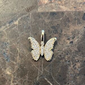 Diamond Butterfly Pendant